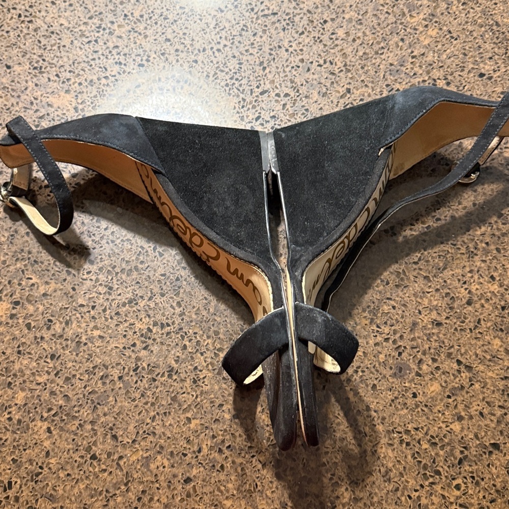 Sam Edelman Neesa black suede wedge sandals - Picture 6 of 12